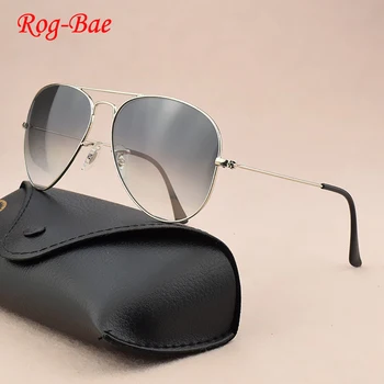 RogBae Brand classic saulesbrilles sieviešu 2019 stikla lēcu, HD Retro saulesbrilles vīriešiem vintage saules brilles sievietēm Braukšanas vadītāja UV400