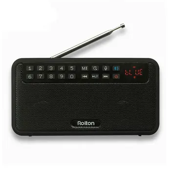 Rolton E500 Stereo Bluetooth Skaļruni Portatīvo Bezvadu Subwoofer Mūzikas Skaņas Lodziņā Brīvroku Skaļruņi, FM Radio Un Lukturīti