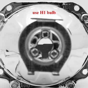 Ronan 2.0 moto H1 bi xenon dubultā led angel eyes viens komplekts vanšu H4, H7 adapteris auto lukturu izmantot H1 spuldze pārbūvēt