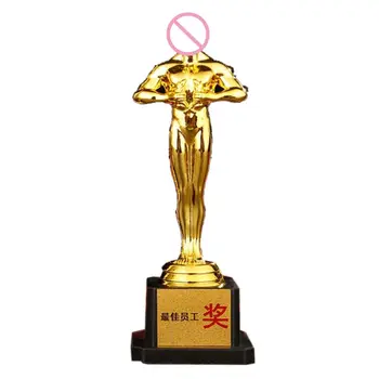 Rotaļlietu Oskars Trofeju Mazo Zelta Statuja Sporta sacensību Amatniecības Darinājumu Svētku Dāvanu K1MA Jaunas