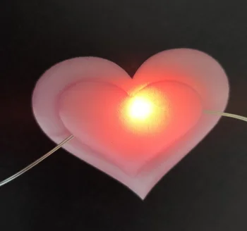 Rozā patīk LED gaismas stīgu meiteņu sirdis