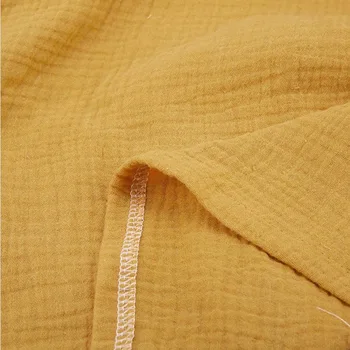 Rudenī Dzeltena/balta, ar garām piedurknēm pogas kokvilnas, linu krekls, kleita Lielu izmēru drēbes chemise Plus lieluma kleitas sievietēm 4xl 5xl 6xl