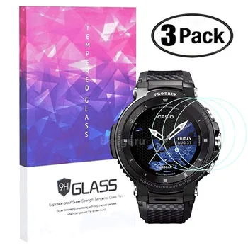 Rūdīta Stikla Ekrāna Aizsargs, par CASIO Pro Trek Touchscreen Āra Smart Watch 