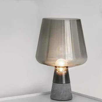 Rūpniecības Cementa Galda Lampas Modernās Stikla Galda Lampas Dzīvojamā Istabā, Guļamistabā Studiju Galda Dekori Gaismas Ziemeļvalstu Mājās Gultas Lampa