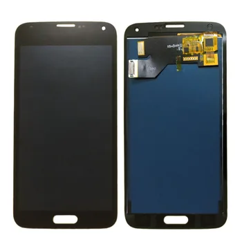 S5 LCD Samsung Galaxy S5 G900 G900F G900I G900A LCD ekrānu un Touch Screen Digitizer Montāža G900K G900T LCD Stikla Panelis