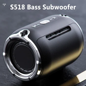 S518 Super Bass Bluetooth Skaļruni 6D Surround Bezvadu Portatīvo Kolonnu Comuter Skaļruņi, Mūzikas Centrs, Subwoofer, caixa de som