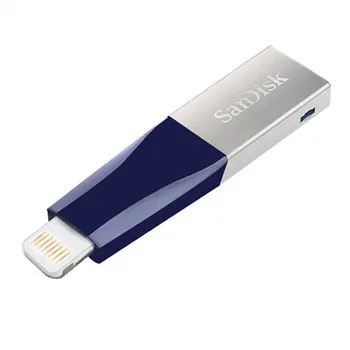 SANDISK USB3.0 Flashdrive 64GB, 128GB un 256 gb Micro Usb Pen Drive Zibens/Otg Usb Flash Drive iPhone/iPad/ iPod Atmiņas karti memory Stick