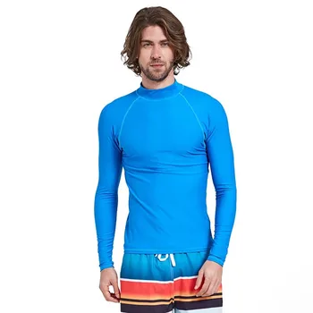 SBART garām Piedurknēm Vīriešu Peldbikses UV Kreklu, lai Cilvēks Likra Sērfošanu Krekli Plus Lieluma Izsitumi Aizsargs Peldēšana Rashguard Peldēt Augšā