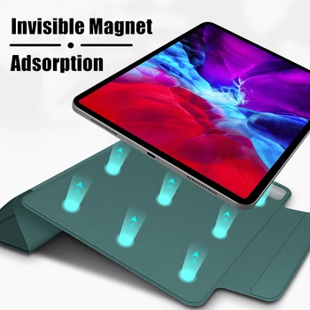 SCHANGE Magnētisko Lietā par iPad Pro 11 Lieta 2020. Gadam Trīs Reizes Aizsargātu Vāks iPad Pro 11 12.9 2020. gadam ar Magnētisko Zīmuļu Turētājs