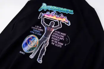 SCOTT TRAVIS pelēkā vārna CJ Astronomijas pelēkā vārna Fort nakts Cactus Jack astroworld sporta Krekli streetwear astroworld pulovers