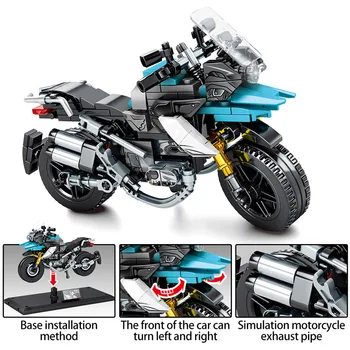 SEMBO Pilsētas Off-road Motociklu Modelis, Celtniecības Bloki Radītājs Tehnika Motocikla Auto Salikt Ķieģeļus Izglītojošas Rotaļlietas Bērniem