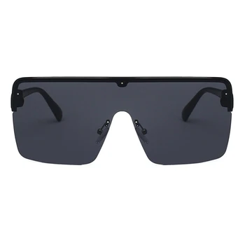 SGYOUWANT Lielgabarīta Laukumā bez apmales Saulesbrilles Sievietēm, Vīriešiem Maska Flat Top Bezrāmju Saules Brilles Liels Rāmis Vienā Gabalā Brilles UV400
