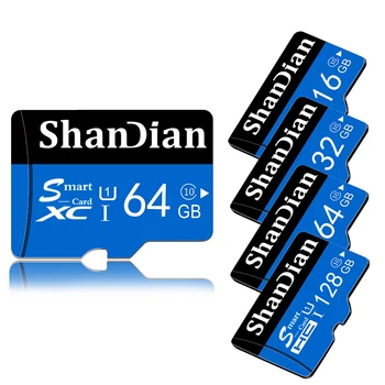 SHANDIAN Atmiņas Kartes SD atmiņas karte 256 GB 32GB 64GB, 128GB 512G SDHC SDXC Pakāpes TF SD atmiņas Kartēm ātrgaitas bezmaksas piegāde