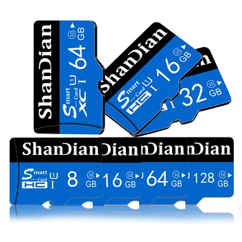 SHANDIAN Atmiņas Kartes SD atmiņas karte 256 GB 32GB 64GB, 128GB 512G SDHC SDXC Pakāpes TF SD atmiņas Kartēm ātrgaitas bezmaksas piegāde