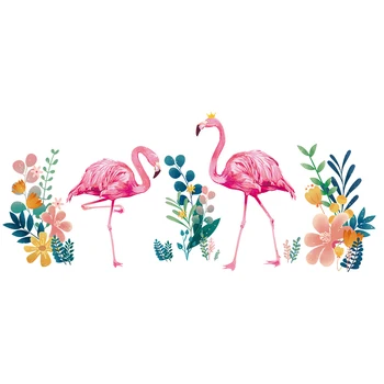 [SHIJUEHEZI] Flamingo Dzīvniekiem, Sienas Uzlīmes DIY Koku Lapas Sienas Uzlīmes Bērniem, Guļamistaba, viesistaba, Bērnistaba Mājas Apdare