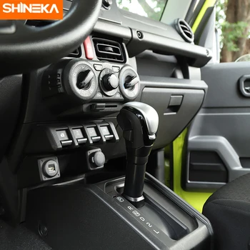 SHINEKA Interjera Mouldings Suzuki Jimny Automašīnu Pārnesumu Pārslēgšanas Poga, Galvas Apdare Vāka Uzlīme Par Suzuki Jimny 2019+ Auto Stils