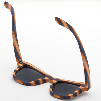 SKYDOVE Laukumā Krāsu Koka Bambusa Saulesbrilles Sieviete Koka Sieviešu Polarizētās Saulesbrilles 2020 Sporta Polarizētās Saulesbrilles Vīriešiem