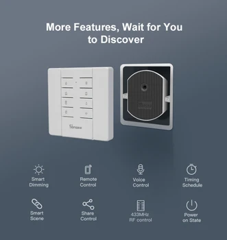 SONOFF D1 Wifi Smart Reostats Slēdzis DIY Smart Home Mini Switch Module Regulējiet Gaismas Spilgtumu Darbu Ar eWeLink LIETOTNI Google Home
