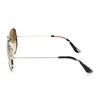 SORBERN Stikla Lēca, Saules Brilles Sieviešu Saulesbrilles Ziedu Džinsu Zīmola Dizainere Non-scratch Pilota Brilles, Briļļu Toņos UV400