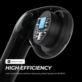 SOUNDPEATS TrueAir2 Bezvadu Earbuds Bluetooth V5.2 Austiņu QCC3040 aptX Dual Mic CVC Trokšņu Slāpēšanas Bezvadu Austiņas