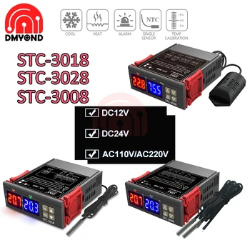 STC-3008 STC-3028 STC-3018 Stc 1000 Oriģināls PID Ciparu Termostats, Temperatūras regulators 220V Olu Inkubators Kontrolieris 12V