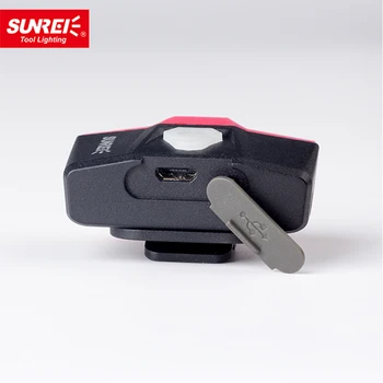 SUNREI H50 Mini Zvejas Uzlādējams Sensors Lukturis Portatīvo 3 Režīmi Sensoru Ūdensizturīgs USB Uzlādes Cepuri Gaismas