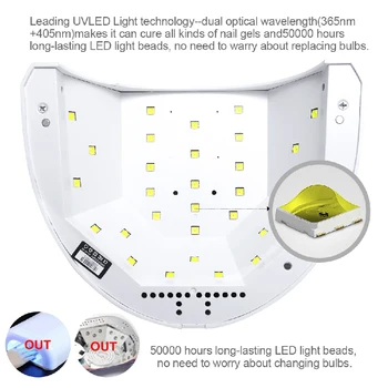 SUNUV Sunone UV Nagu Lampu Nagu Žāvētājs Gaismas 24W/48W UV LED Gēla Nagu laka Mašīna Izārstēt Visas Gel poļu Infrasarkano Sensoru