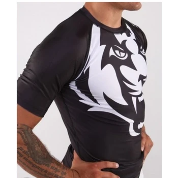 SUOTF tiger vīriešiem montāžas Elastīga, cieši piegulošu elpojošs kustība darbojas t-krekls ar garām piedurknēm soccer jersey sporta krekls, sporta