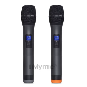 SV-602 UHF Dual Channel 2 Metāla Rokas Mikrofona Raidītājs Profesionāla plaša Bezvadu Mikrofonu Sistēma Karaoke Runas