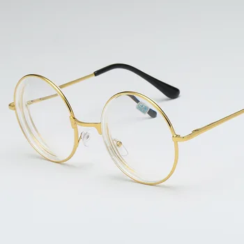 SWOKENCE Gatavo Tuvredzība Brilles -1.0, lai -6.0 Sieviešu, Vīriešu Klasisko Sakausējuma Apaļā Rāmja Recepšu Brilles Tuvredzīgs F178