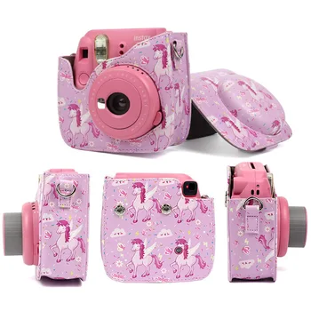 Saderīgs Instax Mini 9 Fotokameras soma Komplektā Rozā Zirgs ar Albumu, Filtri Piederumi Fujifilm Instax Mini 9 8 8+