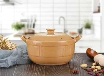 Sadzīves Virtuves Zupa Pot Augstas Temperatūras Atklātu Liesmu Keramikas Vārīšanas Katlā Steamer Kastrolis Daudzfunkcionāls Virtuves