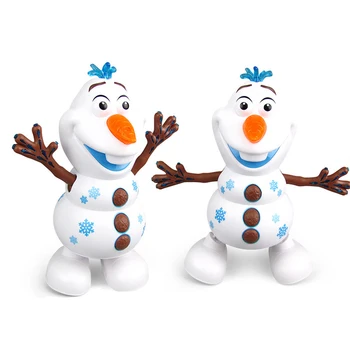 Saldēti 2 Roboti Sniegavīrs Olaf Elektriskās Rotaļlietas, Deju Kustības Vieglās Mūzikas Karikatūra Plastmasas Rotaļlietas Zēniem Un Meitenēm, Ziemassvētku Dāvanas