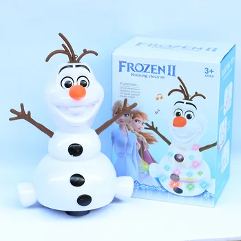 Saldēti 2 Roboti Sniegavīrs Olaf Elektriskās Rotaļlietas, Deju Kustības Vieglās Mūzikas Karikatūra Plastmasas Rotaļlietas Zēniem Un Meitenēm, Ziemassvētku Dāvanas