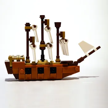 Salikt Buru Laivu Modeļu Veidošanas Bloki DIY Koka Jahtu, Kuģi Rotaļlietu Komplekti Izglītojošas Rotaļlietas Bērniem Bērniem Ziemassvētku Dāvanas