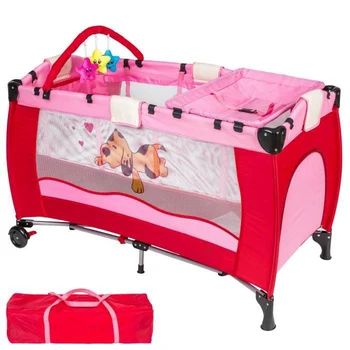 Salokāma Bērnu gultiņa multi-function bērnu Divstāvu gultas, izjauktas, Zīdaiņu spēlēt gultas jaundzimušo spēle gulta bērnu pīts šūpulis HWC