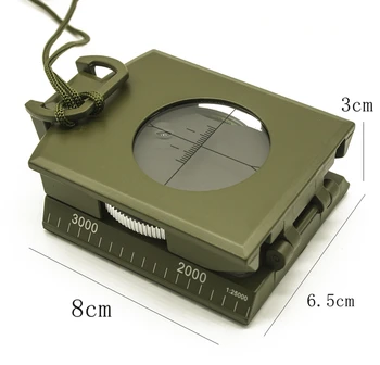 Salokāma Objektīvu, Augstas kvalitātes Augstas Precizitātes Āra Multi Mini Kempings Kāpšanas Līdzeklis, kas Satur Tiltmeter Koordinēt Kompass