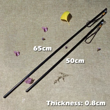 Salokāma Āra EDC Elastīgs Sveķu Rotangpalmas Sloksnes Self Defense Pātagu Black Stick 60CM Aizsardzības Instrumenti