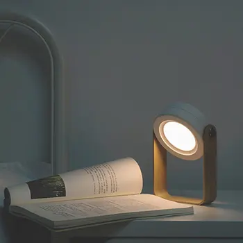 Salokāms portatīvo USB Lādējamu Aptumšojami LED Laternu Nakts Gaisma Galda Lampa