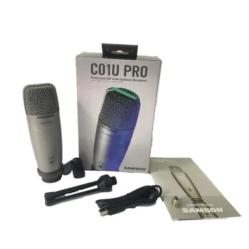Samson C01U Pro ar pop filtru USB studio kondensatora mikrofons reālā laika uzraudzību lielās diafragmas kondensatora mikrofons