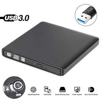 Samsung Asus Dell HP Acer Ultrabook USB 3.0 Ārējo DVD Atskaņotājs, 8X DVD-ROM Combo Lasītājs 24X CD-R Rakstītājs, Slim Optisko Disku