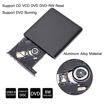 Samsung Asus Dell HP Acer Ultrabook USB 3.0 Ārējo DVD Atskaņotājs, 8X DVD-ROM Combo Lasītājs 24X CD-R Rakstītājs, Slim Optisko Disku