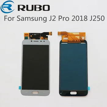 Samsung Galaxy J2 Pro 2018 J250 J250M LCD Displejs Digitizer Touch Screen Montāža Samsung j2 Pro spilgtumu Var regulēt