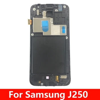 Samsung Galaxy J250 j2 pro 2018 J250f j250m SM-J250 LCD displejs, Touch Screen Ar Rāmi Digitizer Montāža j250 displejs