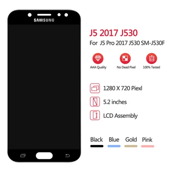 Samsung Galaxy J5 Pro 2017 LCD Displejs, Touch Screen Digitizer Montāža Uz SM J530F J530 J 5 2017 530F SM-J530F Tests