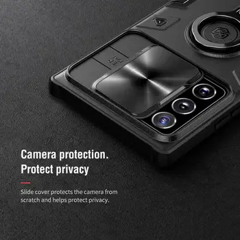 Samsung Galaxy Note20, Ņemiet vērā, 20 Ultra Gadījumā NILLKIN CamShield Bruņas Metāla Kameras Aizsargātu Privātumu Gredzenu statīvs Aizmugurējo Vāciņu