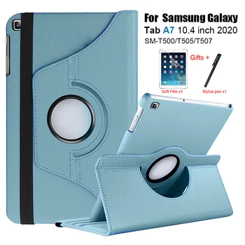 Samsung Galaxy Tab A7 10.4 (līdz 2020. gadam) Gadījumā Stāvēt Segtu 360 Rotējoša SM-T500/SM-T505 Gadījumā Cilnes A7 10.4 collu T500 T505 T507