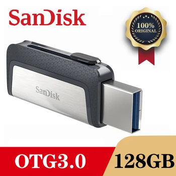 SanDisk DDC2 USB 3.0 OTG Flash Drive Disks 128GB 64GB, 32GB 16GB Pen Drive Pendrive Memory Stick Flash drive For PC/Android Tipa C