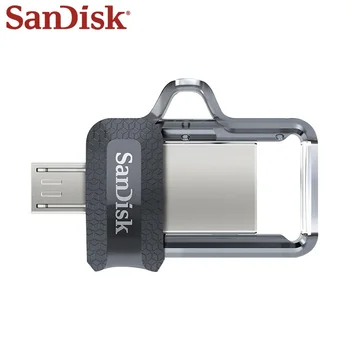 SanDisk OTG 64GB USB Flash Drive 32GB USB 3.0 Dual Diskus, Pildspalva Diskus Uz PC Un Android Telefoniem, Micro Usb