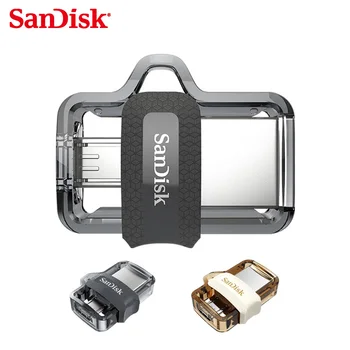SanDisk OTG 64GB USB Flash Drive 32GB USB 3.0 Dual Diskus, Pildspalva Diskus Uz PC Un Android Telefoniem, Micro Usb